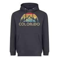 Smoke Colorado Retro Vintage Mountains Nature Hiking Heavyweight Hoodie - minhPixels