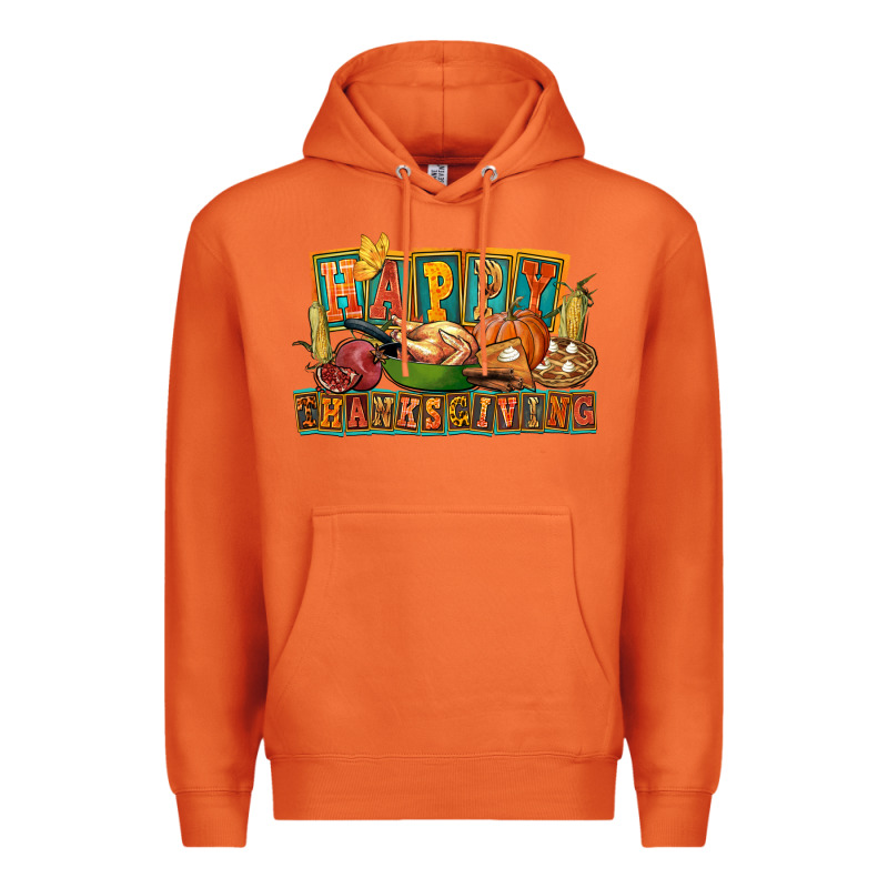 Happy Thanksgiving Premium Hoodie by FaDigitalArtStudio | Teevron
