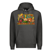 Charcoal Heather happy thanksgiving Premium Hoodie - FaDigitalArtStudio