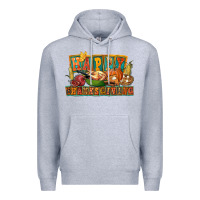 Heather Grey happy thanksgiving Premium Hoodie - FaDigitalArtStudio