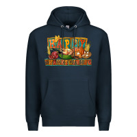 Navy happy thanksgiving Premium Hoodie - FaDigitalArtStudio
