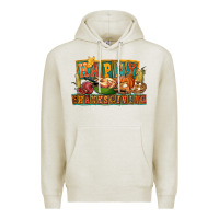 Oatmeal Heather happy thanksgiving Premium Hoodie - FaDigitalArtStudio