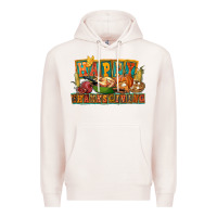 Pale Pink happy thanksgiving Premium Hoodie - FaDigitalArtStudio