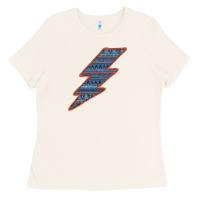 Bone Western Orange Border Aztec Lightning Ladies Tee - Bettercallsaul