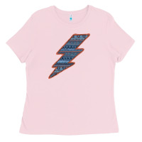 Bubblegum Pink Western Orange Border Aztec Lightning Ladies Tee - Bettercallsaul