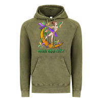 Vintage Olive mardi gras cutie Vintage Hoodie - CowGirlArtShop