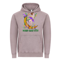 Vintage Zinc mardi gras cutie Vintage Hoodie - CowGirlArtShop