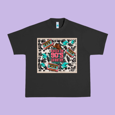 Raised 90's Country Urban Heavy Tee Designed By Tumblerdesignbyshophia