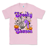 Bubblegum Pink Spooky Season On Classic Tee - texasbilliewilder