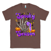 Chestnut Spooky Season On Classic Tee - texasbilliewilder