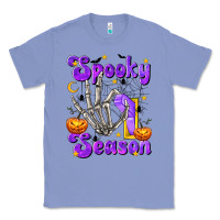 Colony Blue Spooky Season On Classic Tee - texasbilliewilder