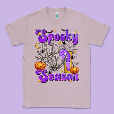 Spooky Season On Classic Tee Designed By Texasbilliewilder