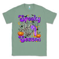 Sage Spooky Season On Classic Tee - texasbilliewilder
