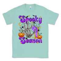 Seafoam Spooky Season On Classic Tee - texasbilliewilder