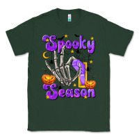 Sports Green Spooky Season On Classic Tee - texasbilliewilder