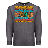 Charcoal Heather western home wind wheel sunflowers Premium Sweatshirt - Artiststas