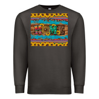 Western Home Wind Wheel Sunflowers Premium Sweatshirt | Teevron
