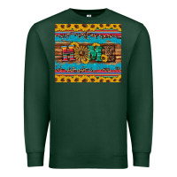 Sports Green western home wind wheel sunflowers Premium Sweatshirt - Artiststas