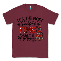 Burgundy IT THE MOST WONDERFUL TIME the of year Classic Tee - CowhideDigitalArt