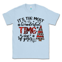 Dusty Blue IT THE MOST WONDERFUL TIME the of year Classic Tee - CowhideDigitalArt