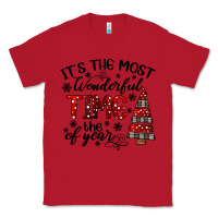 Red IT THE MOST WONDERFUL TIME the of year Classic Tee - CowhideDigitalArt