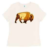 Bone Desert Landscape Bison Silhouette Ladies Tee - Bettercallsaul