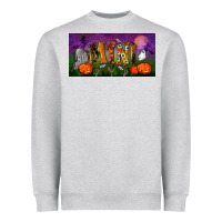 Heather Grey halloween mini license plate Heavyweight Sweatshirt - BundleAndBundleShop