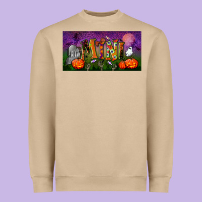 Halloween Mini License Plate Heavyweight Sweatshirt Designed By Bundleandbundleshop