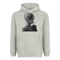 Moon Dust Vincent Van Gogh Skull of a SkeletonVintage Halloween Skull Heavyweight Hoodie - minhPixels