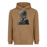 Toasted Coconut Vincent Van Gogh Skull of a SkeletonVintage Halloween Skull Heavyweight Hoodie - minhPixels
