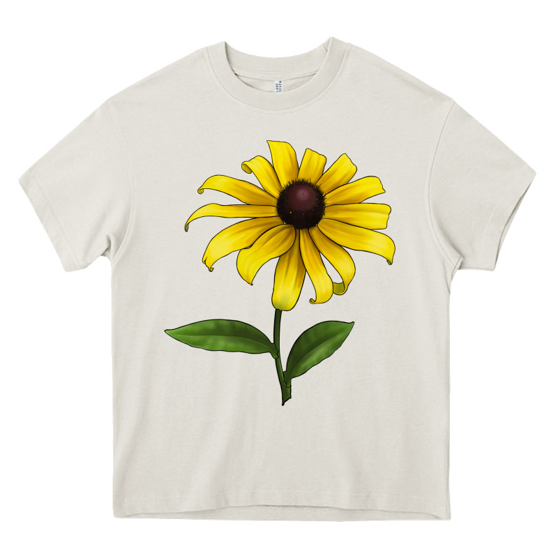 Black Eyed Susan Flower Heavy Core Tee by LillyAllenDesigns | Teevron