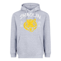 Heather Grey Tiger Shaolin Kung Fu Chinese Symbol Wushu Martial Arts Gift Heavyweight Hoodie - minhPixels