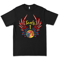 Black angel wings softball Premium Tee - Jasminsmagicworld