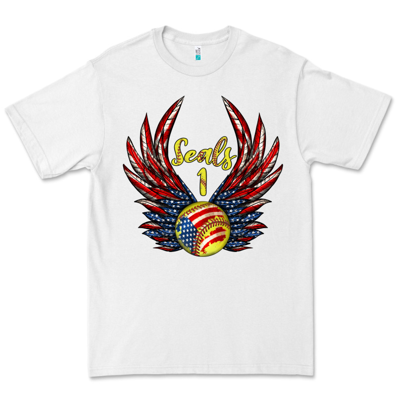 Angel Wings Softball Premium Tee by Jasminsmagicworld | Teevron