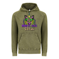 Vintage Olive mardi gras cutie unicorn Vintage Hoodie - CowGirlArtShop