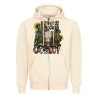 Sandshell summer down cowboy Zipper Hoodie - CowhideDigitalArt
