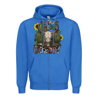 True Royal summer down cowboy Zipper Hoodie - CowhideDigitalArt