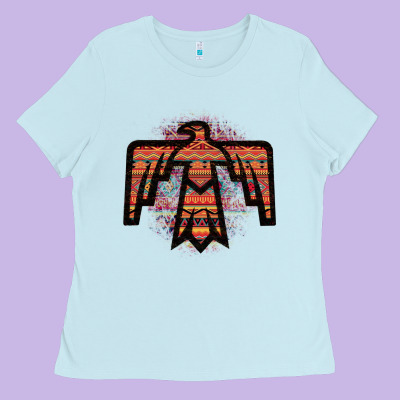 Red Aztec Thunderbird Ladies Tee Designed By Bettercallsaul