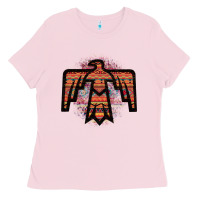Bubblegum Pink Red Aztec Thunderbird Ladies Tee - Bettercallsaul