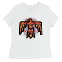 White Red Aztec Thunderbird Ladies Tee - Bettercallsaul