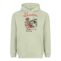 Matcha Vintage The Happy Fisherman 2022 Fishing Mens Kids Heavyweight Hoodie - minhPixels