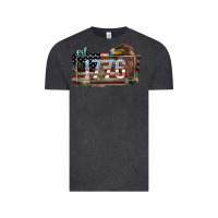 Vintage Black Eat. 1776 eagle 4th of july Vintage Tee - HowdyJamesFarm
