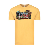 Vintage Mustard Eat. 1776 eagle 4th of july Vintage Tee - HowdyJamesFarm
