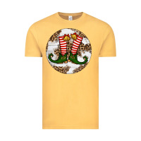 Vintage Mustard Elf Shoes Christmas Vintage Tee - RanaPortraitStore