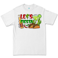 White let's fiesta taco and beer Premium Tee - BarkalooDesign