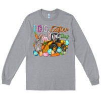 Heather Grey I dig Easter Day Long Sleeve Tee - HowdyJamesFarm