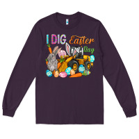 Plum I dig Easter Day Long Sleeve Tee - HowdyJamesFarm