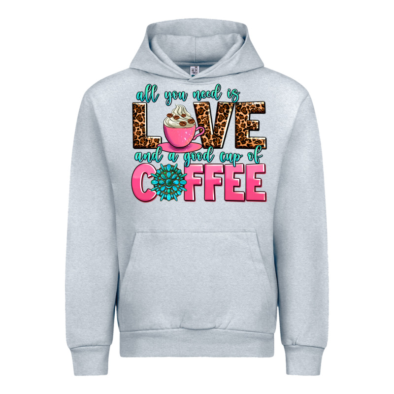 All You Need Is Love And A Good Cup Of Coffee Urban Hoodie by AdoDesignShop | Teevron