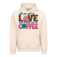 Sandshell all you need is love and a good cup of coffee Urban Hoodie - AdoDesignShop