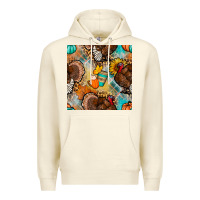 Sandshell thanksgiving turkey seamless pattern Premium Hoodie - BundleAndBundleShop